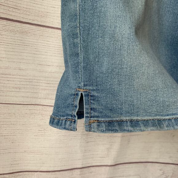 Angels Forever Young Denim Blue Jean Bermuda Shorts Size 10 - Picture 15 of 16